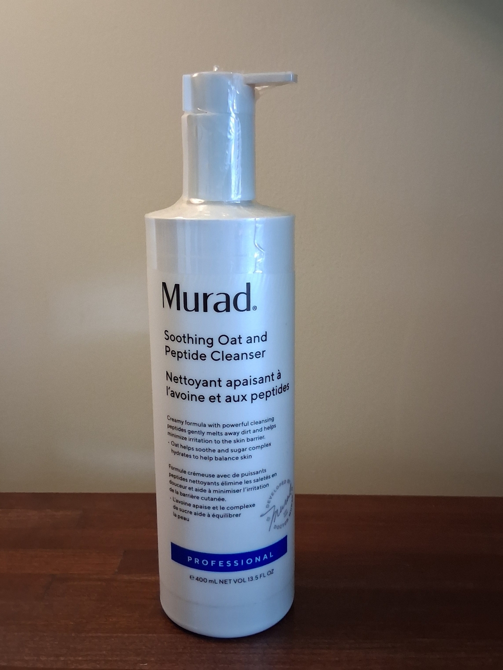 Murad Soothing Oat & Peptide Micellar Cleanser Professional 400ml/13.5 Oz Sealed